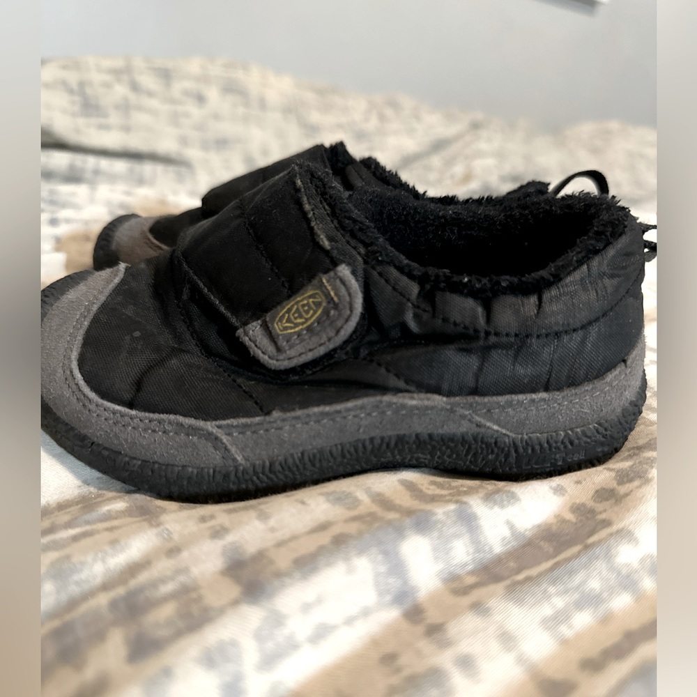 Keen toddler shoes. The cutest little shoes with great grips and velcro access.